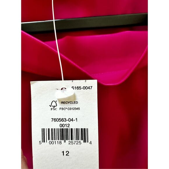 NWT Banana Republic FLUTTER-SLEEVE KNEE-LENGTH DRESS Size 12 - Picture 6 of 9